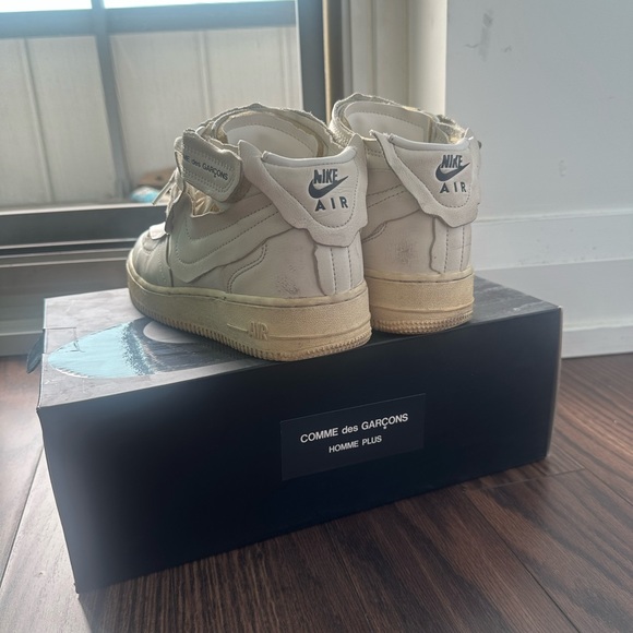 NIKE & CDG AF1 Air Force 1 white high top sneakers size US men6/women7.5 - Picture 5 of 8